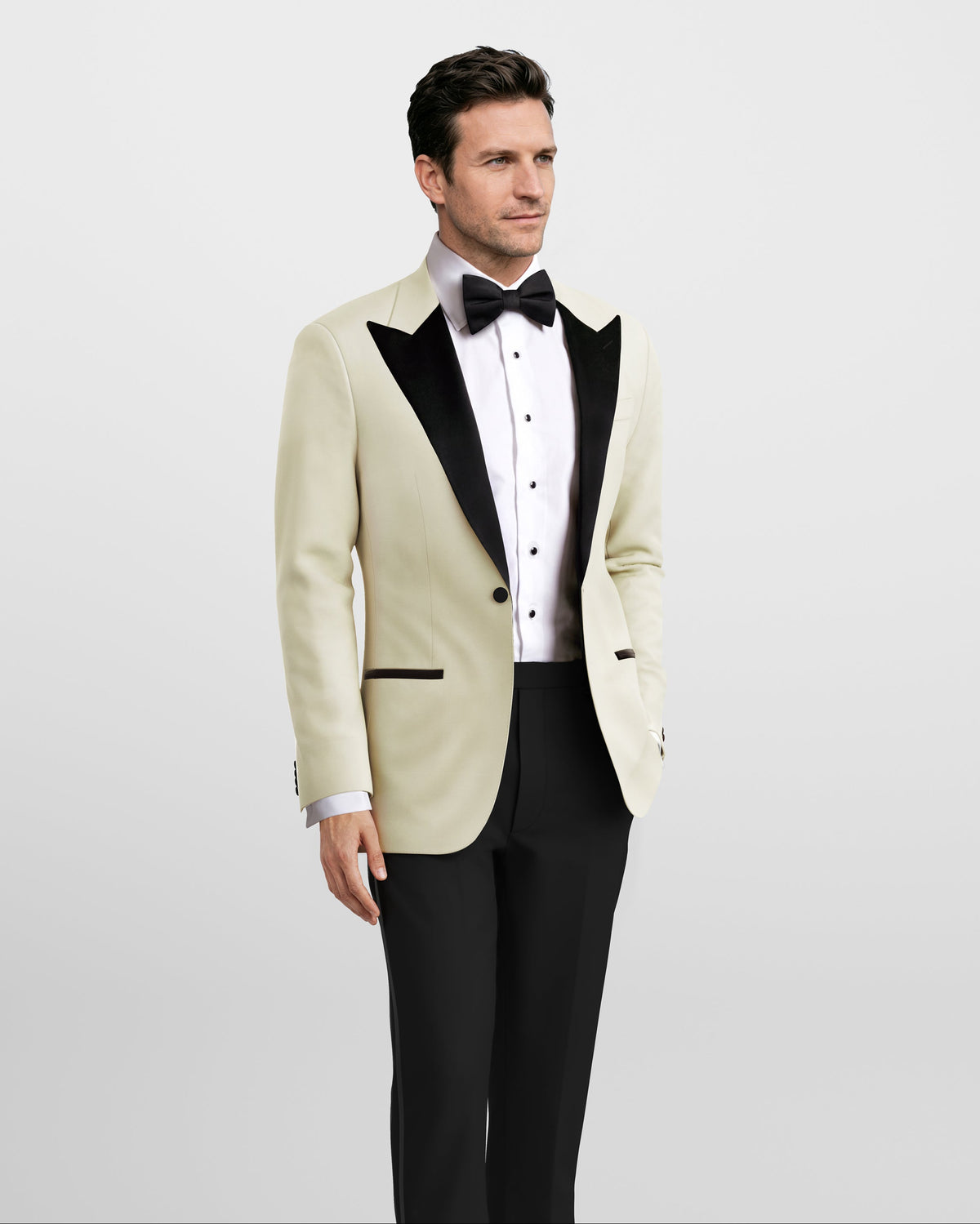 Veneto Ivory Tuxedo Jacket
