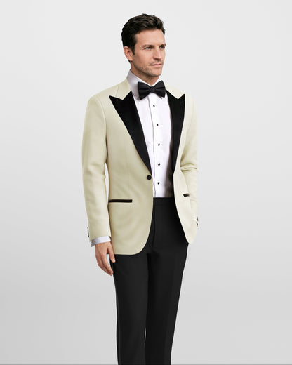 Veneto Ivory Tuxedo Jacket