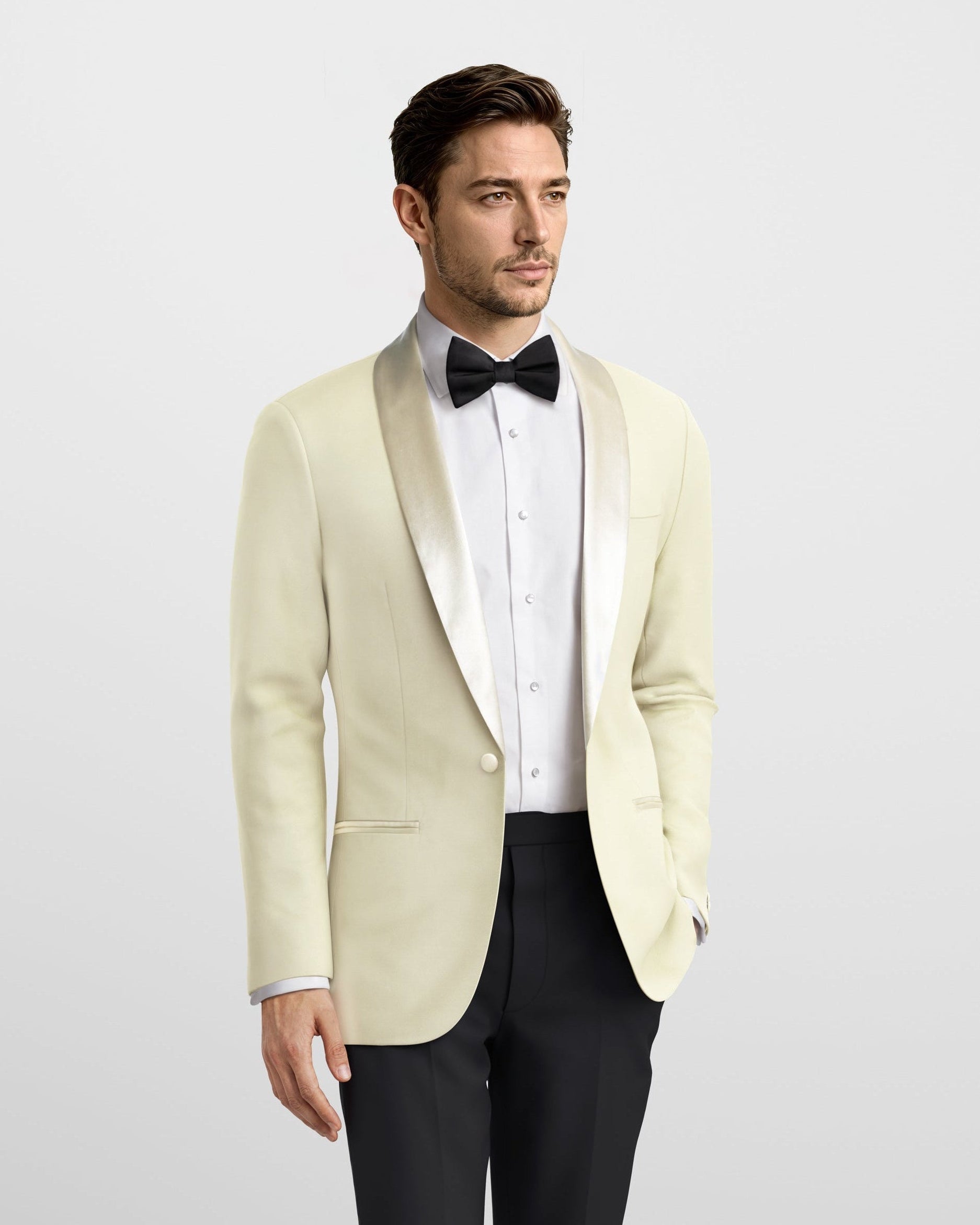 Toscana Ivory Tuxedo Jacket