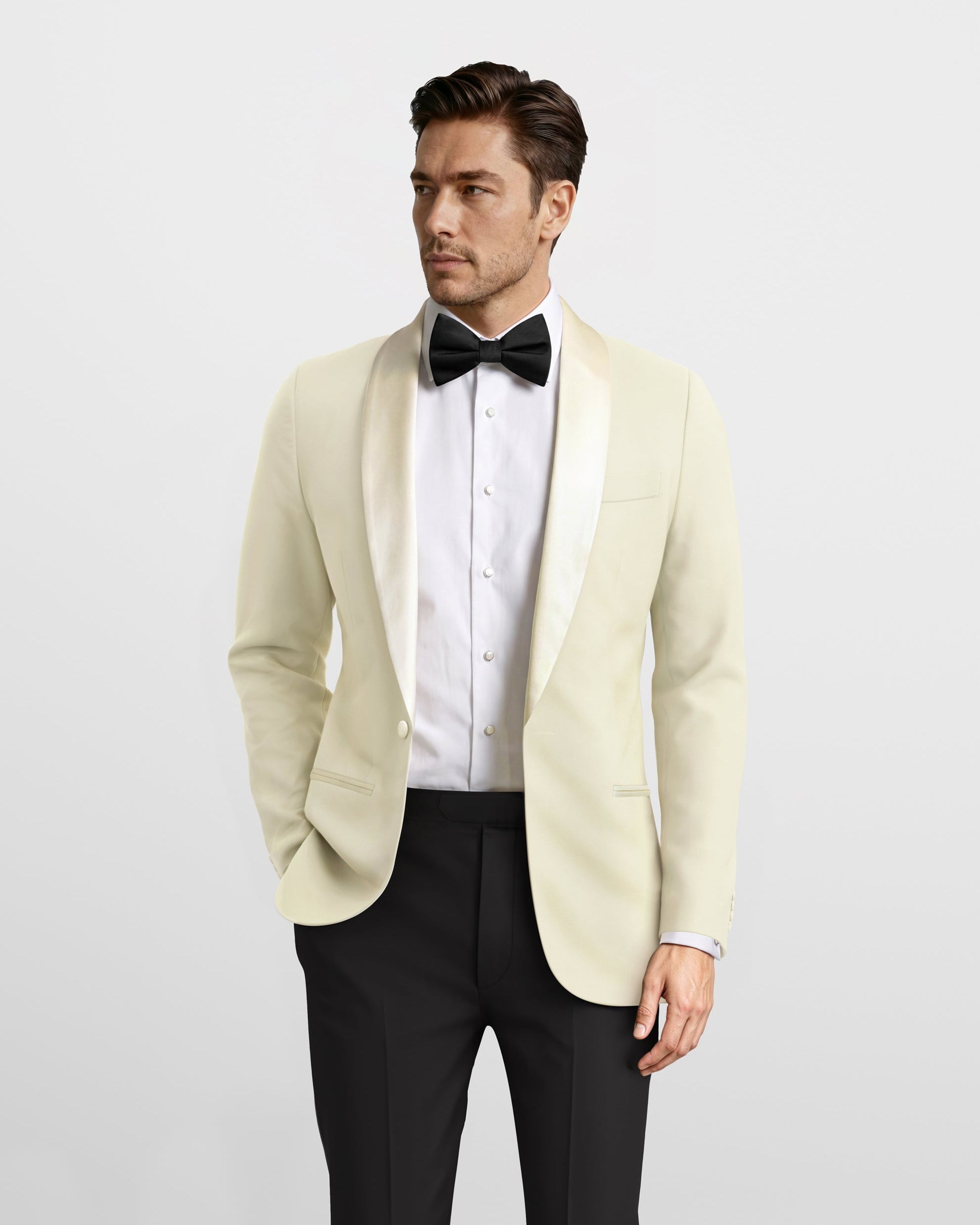 Toscana Ivory Tuxedo Jacket