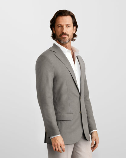 Taupe Flannel Aspen Blazer